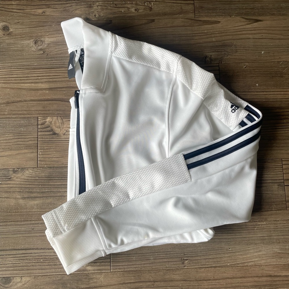 Men’s Adidas White and Black Jacket